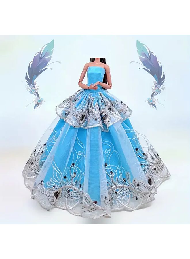 Elegant Lady Wedding Dress For 11.8 Inch Doll Style W173 B Gift Toy - Image 5